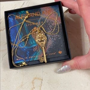 Alex and Ani lion key necklace